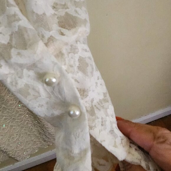 Vintage Fully Beaded Sequined Gown Mother Of Wedding Size S(34) - Picture 8 of 11